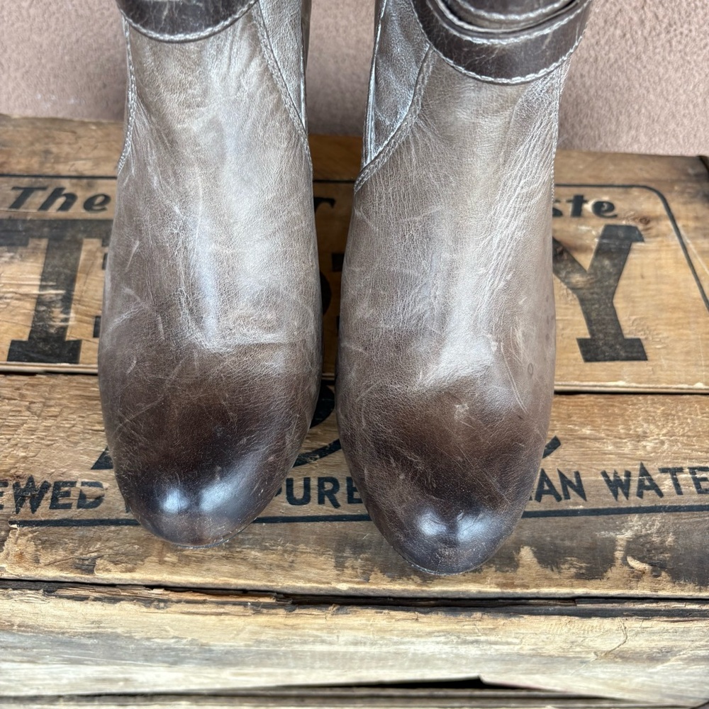 Frye Miranda Slouch Distressed Leather Boot - Picture 4 of 9